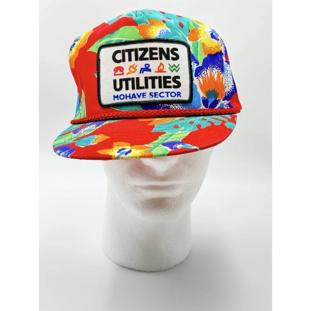 Citizens Utilities Mohave Sector Kingman AZ Floral Vintage Snapback Hats Nissin